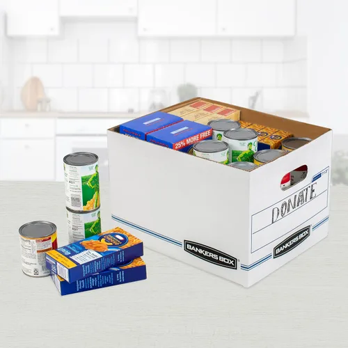 Miniatura 5 de Bankers Box Paquete de 6 cajas de almacenamiento de archivos de servicio básico con tapas, carta/legal, STOR/FILE, (0071303)