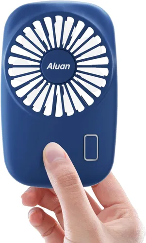 Miniatura 9 de Aluan Miniventilador de mano, potente, pequeño, personal, portátil, velocidad ajustable, USB, recargable, ventilador de pestañas para niños, niñas