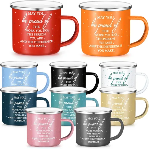 Miniatura 14 de Norme 10 tazas de regalo de agradecimiento, regalos de agradecimiento a los empleados, a granel para la semana del profesor, enfermera, 12 onzas