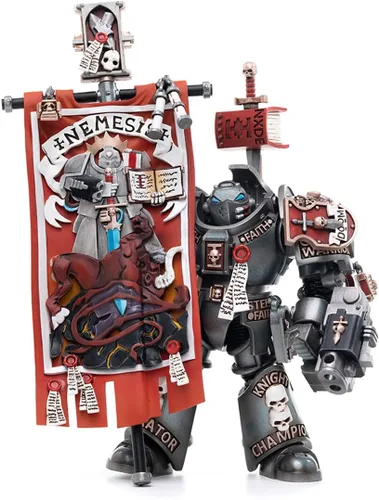 Miniatura 9 de LEBOO JOYTOY Warhammer 40K Grey Knights Castellan Crowe 1/18 Figura de acción Warrior Joy Modelos de juguete
