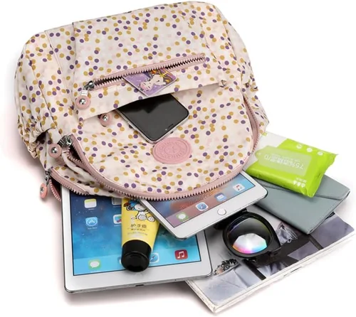 Miniatura 6 de Tanweibago Mini mochilas de nailon para mujer, mochilas pequeñas de 11L para mujer, mochila ligera casual para mujer, mochila de viaje de compras