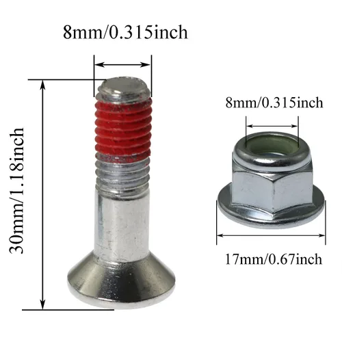 Miniatura 4 de Kit de pernos y tuercas de piñón para motocross Dirt Bikes Compatible con piñones traseros de motocross CR, YZ, KX, RM, CRF y RMZ motocross