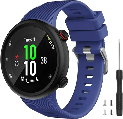 Miniatura 20 de Compatible con Garmin Forerunner 45, correa de repuesto deportiva de silicona suave, pulsera de fitness para Garmin Forerunner 45 Smartwatch