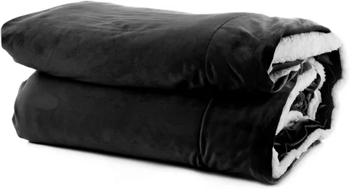 Miniatura 8 de Mintra Home Sherpa - Manta de franela suave (azul oscuro, 86 x 94 pulgadas (talla XL))