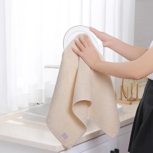 Miniatura 4 de Homaxy - Trapos de cocina 100% de algodón con tejido de punto gofre, ultrasuaves, absorbentes, de secado rápido, 13 x 28 pulgadas, paquete de 4