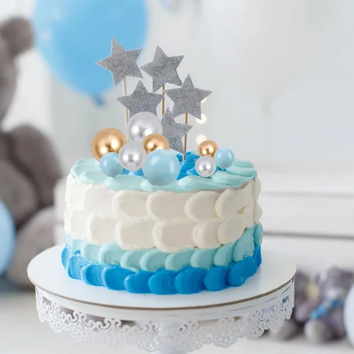 Miniatura 7 de Gyufise 30 piezas de mini globos decorativos para pastel, bolas de espuma, palillos para pastel, decoraciones de bolas de perlas de imitación
