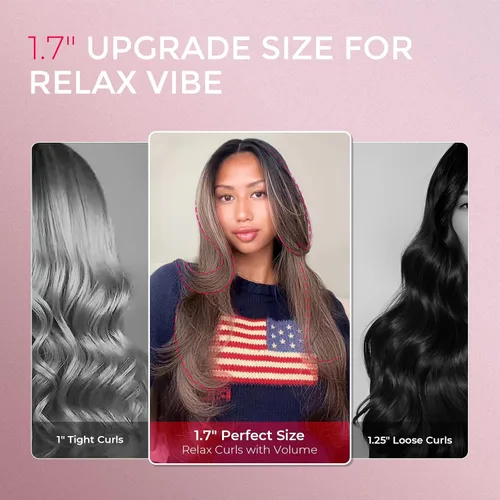 Miniatura 8 de TYMO STYLUX - Cepillo térmico 2.0 para rizar, voluminizador de 1.7 pulgadas con ajuste flexible para alisar el cabello, herramienta de peinado