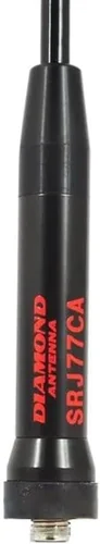 Diamante (Original) SRJ77CA 144/440 MHz. Antena de mano de doble banda de alta ganancia Rx: 120 ~ 900 MHz. (Ganancia: 440 Mhz. 2.15 dBi, Potencia