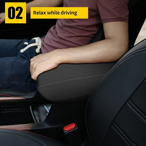 Miniatura 3 de AOMSAZTO Funda de neopreno para reposabrazos y consola central para Honda CRV 2017-2022, negra