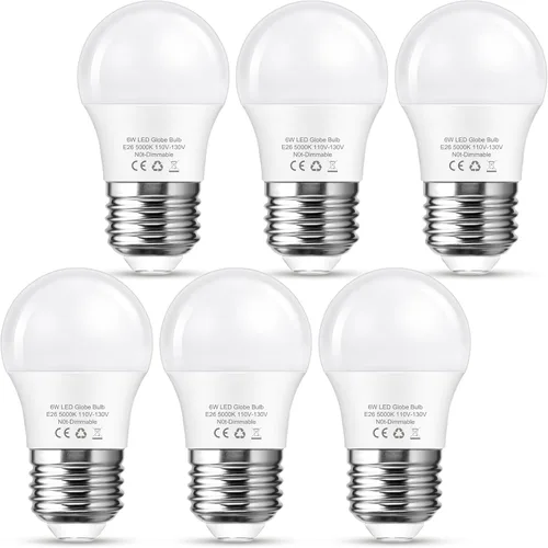 Miniatura 10 de EvaStary Bombilla para ventilador de techo E12 base candelabro, 3000K blanco cálido equivalente a 60 W, bombillas LED de candelabro E12, 6 W 600 lm