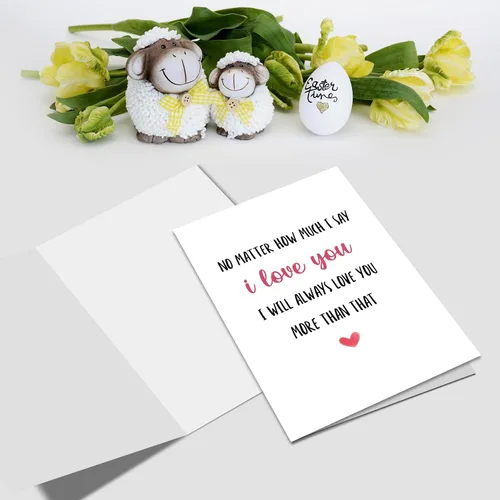 Miniatura 3 de Nchigedy Tarjeta romántica del día de San Valentín para novio, novia, marido, esposa, dulce tarjeta de aniversario para él y ella, tarjeta de amor