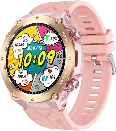 Miniatura 11 de Yihou ABC - Reloj inteligente de seguimiento GPS para hombre, senderismo, correr, resistente, militar, con marca/respuesta de llamada, brújula