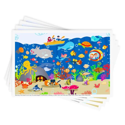 Miniatura 12 de Babebay Manteles individuales desechables adhesivos para bebés, niños y niños pequeños, manteles individuales adhesivos para mesa de restaurante, 12