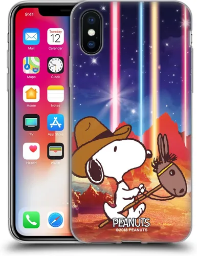 Miniatura 31 de Head Case Designs Funda de gel con licencia oficial de Peanuts Nebula Cactus Needles Snoopy Space Cowboy [protección de grado militar] compatible