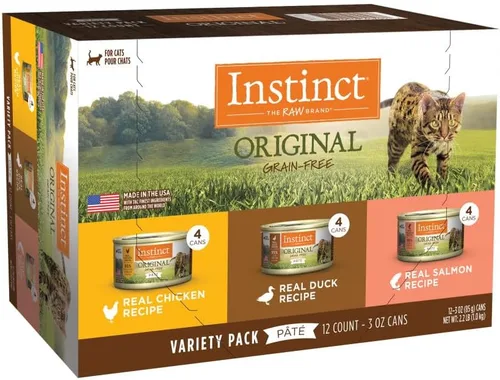 Miniatura 14 de Instinct Original - Receta de pollo real sin granos, comida natural enlatada húmeda para gatos, 5.5 onzas (paquete de 12)