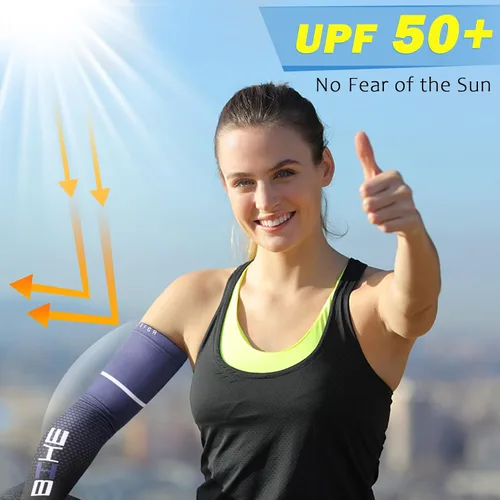 Miniatura 29 de beister Mangas de compresión de enfriamiento con protección solar UV para hombres y mujeres ciclismo
