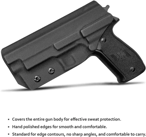 Miniatura 4 de Funda para Sig P226 IWB / OWB Kydex: Sig Sauer P226 de tamaño completo de 4.4'' de cañón - Portador oculto en la cintura interior / Portador