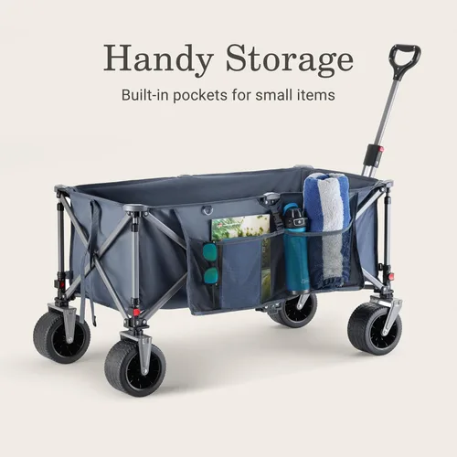 Miniatura 8 de Coleman XL - Carro plegable de gran capacidad de 400 lb, carrito utilitario grande de más de 50 galones con ruedas de base ancha para todo terreno
