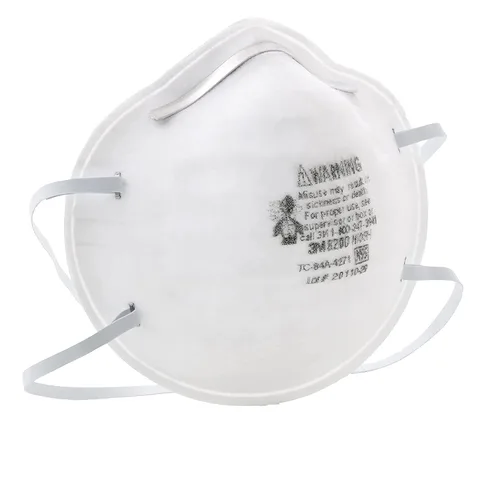 Miniatura 4 de 3M Respirador de partículas N95 8200, 160/caja, aprobado por NIOSH, desechable, barrido, lijado, molienda, aserrado, embolsado, polvo, 8 paquetes