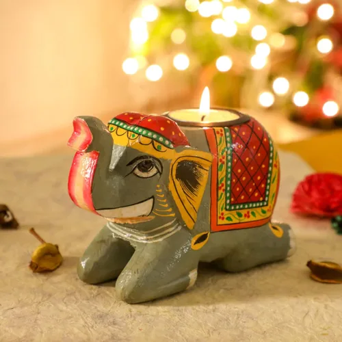Miniatura 9 de Portavelas decorativo a granel para decoración Diya Diwali, Diosa Ganesh Chaturthi, portavelas decorativo para festivales de la India, Diwali, boda