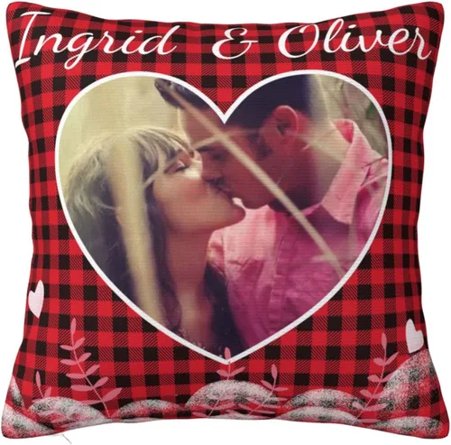 Miniatura 10 de Funda de almohada personalizada con foto de pareja con imagen personalizada con tus seres queridos, regalos personalizados con foto, regalos