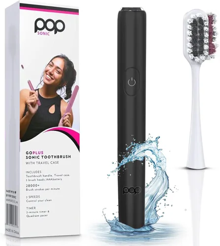 Miniatura 7 de Pop Sonic Cepillo de dientes eléctrico – Cepillo de dientes eléctrico para adultos – Artículos esenciales de baño y artículos esenciales de viaje