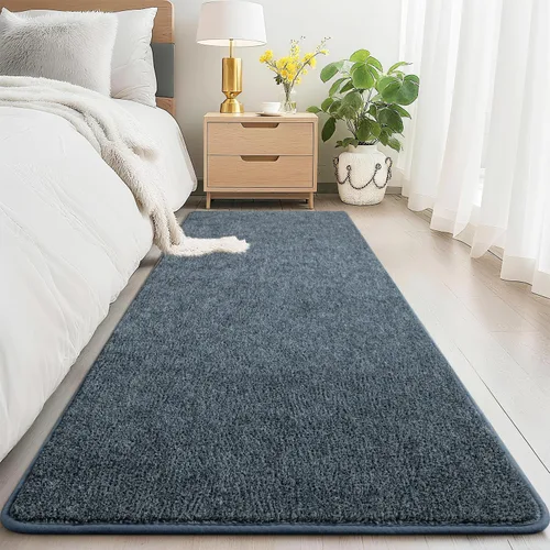 Miniatura 3 de Alfombra suave de pasillo de 2 x 6 pies para pasillos, alfombras pequeñas de cabecera de espuma viscoelástica gruesa para dormitorio, sala de estar