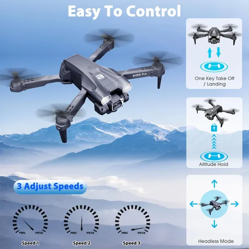 Miniatura 6 de MOCVOO Drone con cámara para adultos, drones mini FPV HD 1080P para niños principiantes, juguetes plegables de cuadricóptero RC para niños y niñas