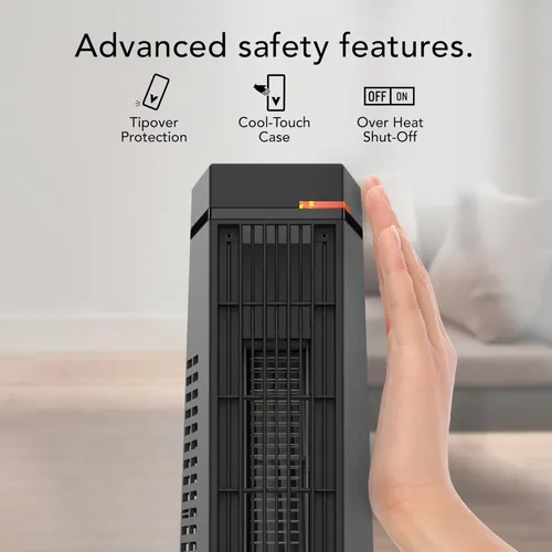 Miniatura 3 de Vornado Rise 20H (2025) - Calentador de torre para toda la habitación para el hogar, 3 ajustes de calor, seguridad avanzada, calefacción específica