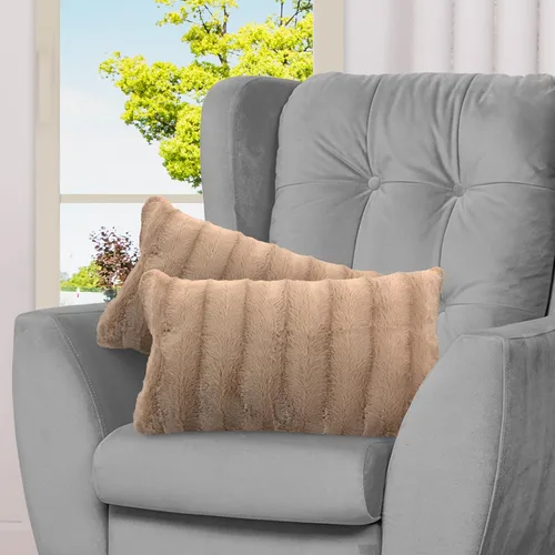Miniatura 16 de Cheer Collection Almohadas decorativas de otoño para sofá, juego de 2 almohadas de piel sintética para sofá, acogedoras almohadas de otoño para sala