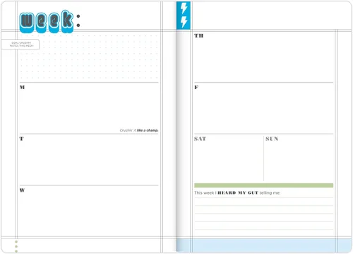 Miniatura 5 de Knock Knock Crush Those Goals - Agenda sin fecha y agenda semanal