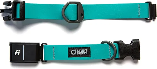 Miniatura 6 de Stunt Puppy Collar para perro, listo para Fi Series 3 y 3+, pequeño, naranja reflectante, compatible con dispositivo GPS Fi (no incluido)