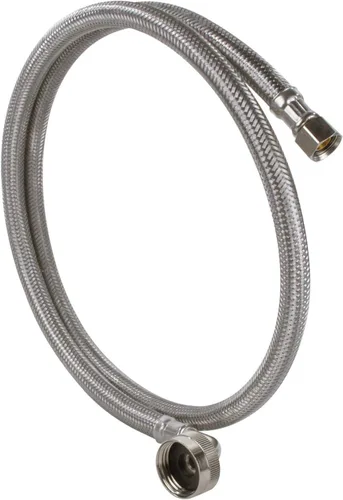 Miniatura 6 de Certified Appliance Accessories Manguera para lavavajillas con codo FGH de 90 grados, línea de suministro de agua, 6 pies, acero inoxidable trenzado