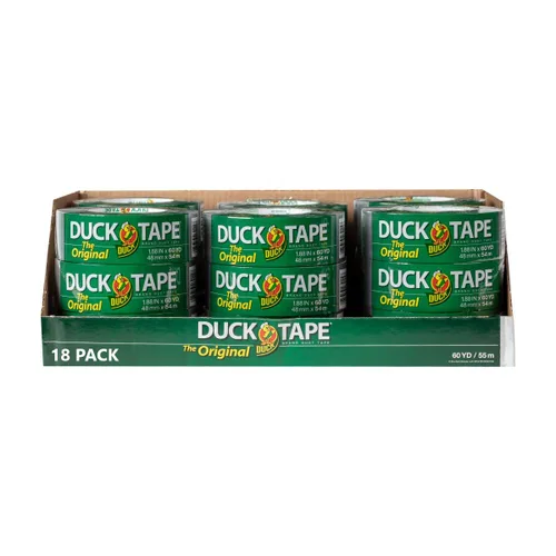 Miniatura 16 de La marca original de cinta adhesiva Duck Tape, paquete de 12 unidades de 1.88 pulgadas x 45 yardas, 540 yardas en total, plateada (284358)