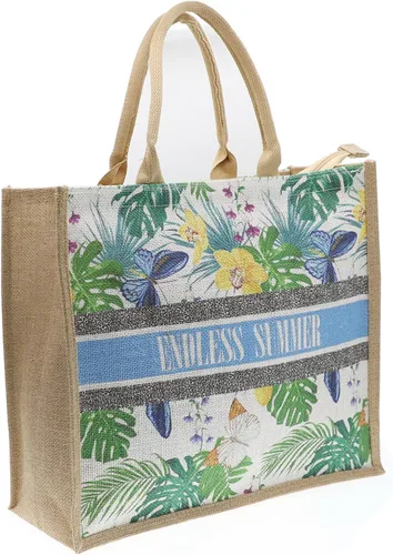 Miniatura 74 de Bolso grande de paja para mujer, tejido de ratán, bolso de playa de verano, a rayas