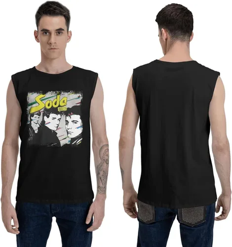 Miniatura 6 de Soda Stereo Soda Stereo Tank Top Shirt Mens Summer Sleeveless Casual Tops Fitness Vest