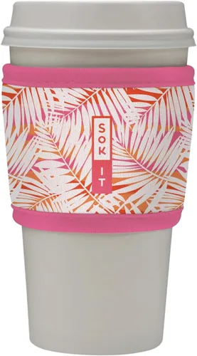 Miniatura 199 de Sok It HotSok Coffee & Tea - Funda de neopreno con aislamiento reutilizable (floral abstracto)