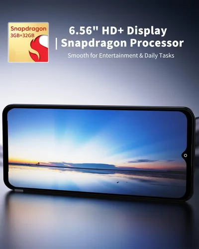 Miniatura 5 de Teléfono celular 4G desbloqueado, teléfono inteligente 4G desbloqueado 2025, pantalla HD+ de 6.56 pulgadas, 3 GB de RAM 32 GB ROM, batería de 4000