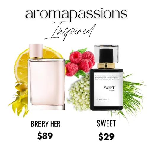 Miniatura 5 de aromapassions SWEET Inspirado en BRBRY HER Perfume de feromonas para mujer Extrait De Parfum Colonia de perfume Dupe Clone de larga duración