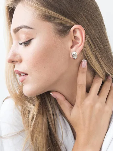 Miniatura 6 de Aretes de diamantes de imitación para mujer, aretes de gota de cristal vintage, aretes de novia para boda, graduación, joyería, Metal, otro