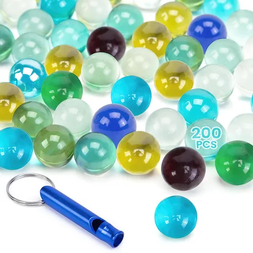 Miniatura 8 de POPLAY Canicas para niños, 115 piezas de canicas de cristal ojo de gato, mezcla de 6 colores con caja de regalo, para juegos de mesa de damas