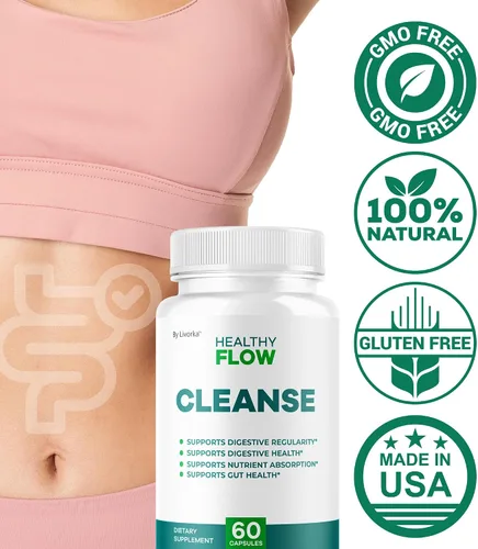 Miniatura 5 de Healthy Flow Cleanse Cápsulas – Píldoras oficiales HealthyFlow Cleanse Daily Premium Support HealthyFlowCleanse fórmula digestiva natural
