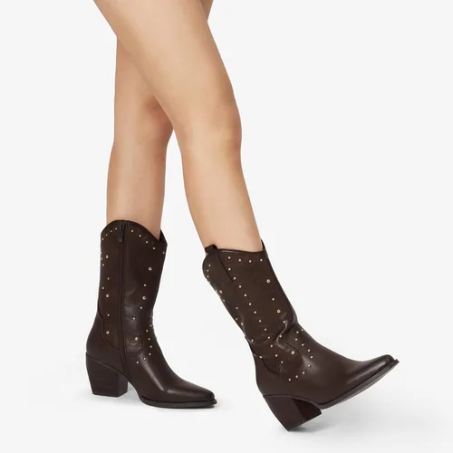 Miniatura 6 de DREAM PAIRS Women's Western Cowboy boots Mid Calf Cowgirl boot Pull-on