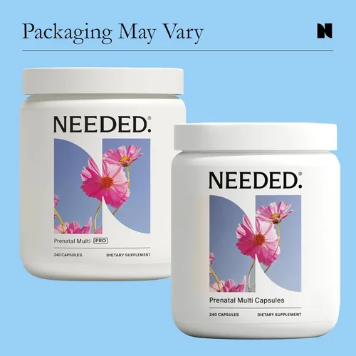 Miniatura 3 de Needed. Prenatal Multi Pro Multivitamínico con cápsulas de colina para prenatal, embarazo, lactancia materna, posparto Formulado por expertos