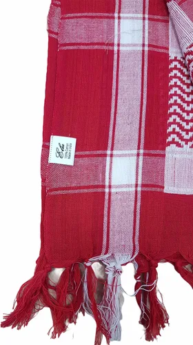 Miniatura 8 de Elu Bufanda Shemagh para hombre - Mujer/100% algodón militar Shemagh Keffiyeh Bufanda Arafat Tactical Desert Rave Bandana para la cabeza