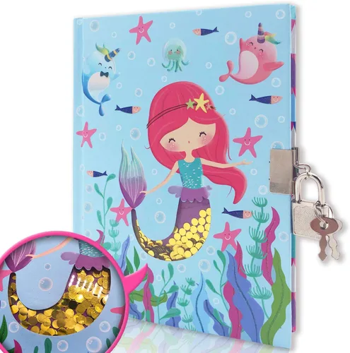 Miniatura 14 de Diario para niñas con cerradura para niños, GINMLYDA Diarios rosas lindos 18x13.5 cm 160 páginas Cuaderno secreto para niñas con cerradura y llave