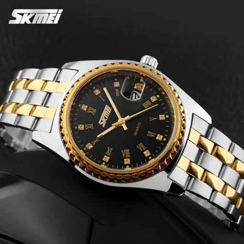 Miniatura 3 de SKMEI Watches for Couples Men and Women His and Hers Pair Watch Set Husband Wife Valentines Matching Wedding Gifts Classic Stainless Luxry Business