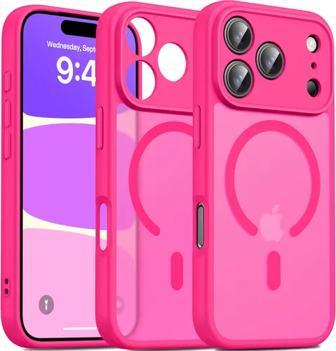 Miniatura 90 de Oterkin Funda magnética para Samsung Galaxy S24 Ultra mate, funda para teléfono S24 Ultra compatible con MagSafe, esmerilada, translúcida, a prueba