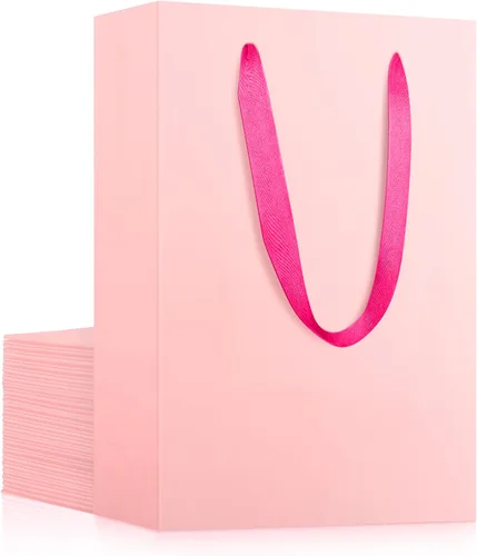 Miniatura 17 de EUSOAR Bolsas de compras de papel con asas, paquete de 25 bolsas pequeñas de papel kraft de 5.9 x 2.3 x 7.8 pulgadas, bolsa de mercancía