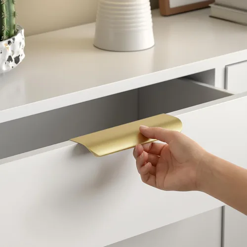 Miniatura 8 de Goldenwarm Paquete de 6 manijas de gabinete de cocina de 3 pulgadas, tiradores negros para armarios, tiradores de borde, accesorios de cocina negros